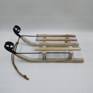 Elegant Firwood Sleigh Figurine – Perfect Accessory for Holiday Centerpieces & Collectibles