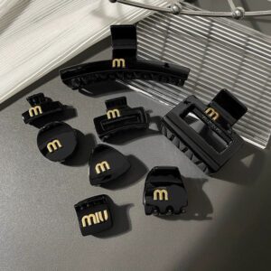 Hair Clips Barrettes Luxury Designer Black Simple Hair Clips Claws Clip for Women Gift HairPins Hair Accessories High Quality