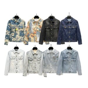 Denim Jackets Classic Designer Letter Jacket Fashionable Coats Trendy Limited Edition Outerwear Rivets Tie-dye High Quality Checkerboard