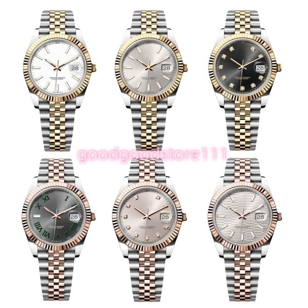 Wristwatches Desgner watch 36/41MM Full Stainless steel Luminous Waterproof gold Women Watch Couples Style Classic Montre Moissanite watch Wholesale
