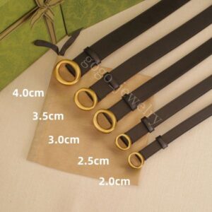 Man Woman Belt Designer Belts with Letter Casual Smooth Buckle Top Quality 4 Color Cowhide