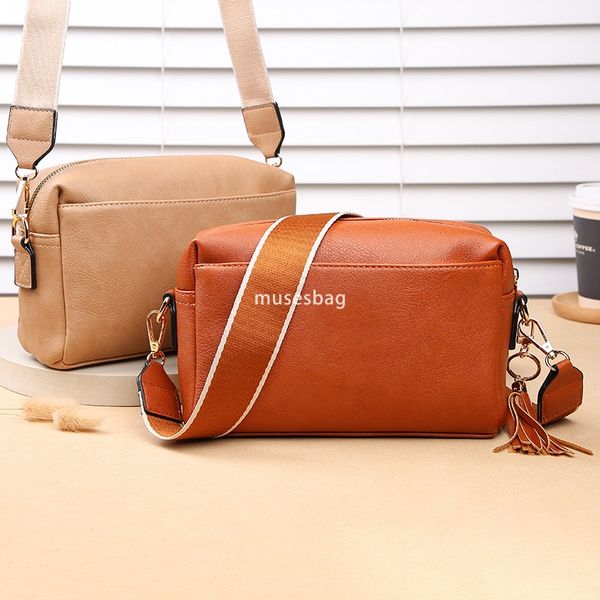 European and American women's high-quality fashionable large capacity single shoulder crossbody multifunctional bag with zipper waterproof small square bag