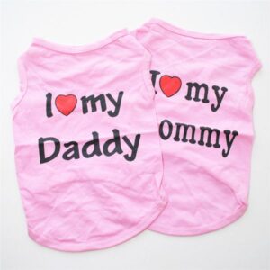 2 Pieces Puppy Shirt Small Pet Fashion Casual Clothes Breathable Comfortable Apparel Outfits for Dog Cat CH272 e19