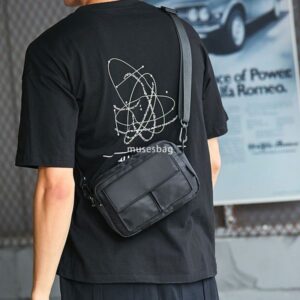 Male crossbody bag fashion brand Korean version of all small satchel shoulder bag female casual simple backpack student Japanese bag