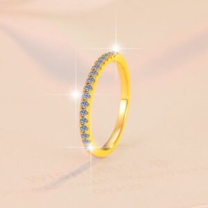 Elegant Moissanite Women's Ring, S925 Sterling Silver Stackable Ring, Perfect for Engagement and Wedding, Wholesale Fashion Jewelry, Customizable Rings.