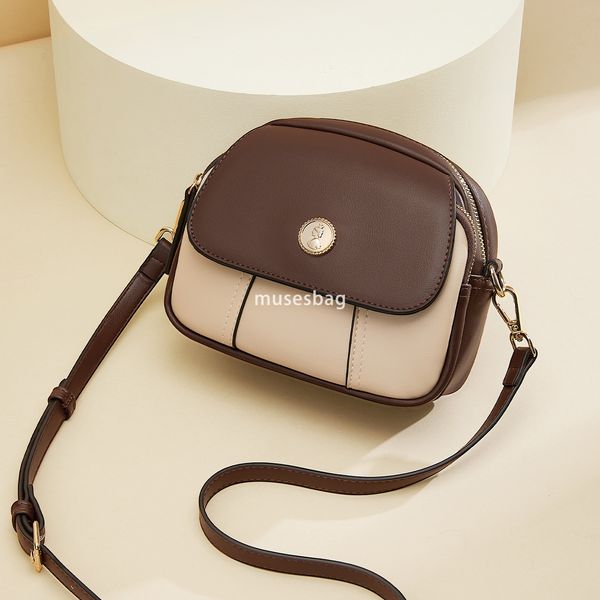 New hot selling street trend daily matching bags fashionable and versatile large capacity mailman bags small round bags single shoulder bags, crossbody bags
