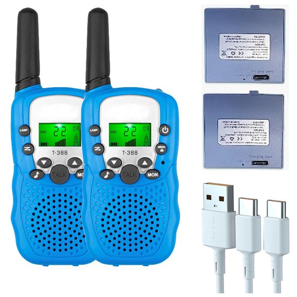 USB Charging T388 Childrens Walkie Talkie Toy Handheld Outdoor Parent-child 3 Km Wirless Intercom
