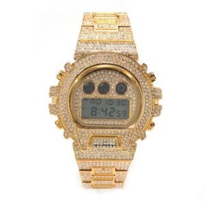 Luxury Jewelry VVS Moissanite High Quality Hip Hop Roman Numerals Mechanical Watch Fashion All Over Diamonds Square Dial Men Designer Pass the diamond tester