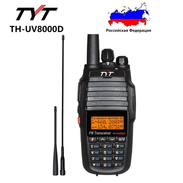 Walkie Talkie TYT TH UV8000D 10 watt Cross Repeater Amateur FM Transceiver Dual Band 136 174 400 520MHz Ham Two Way Radio 230823