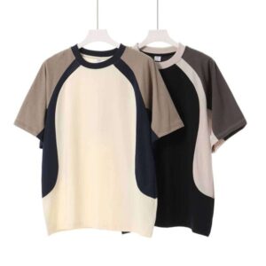 260g Fashion Round Neck Short Sleeve Casual Loose T-Shirt