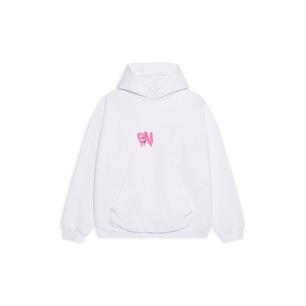 Fashion Casual Top Red Graffiti Men's and Women's Sweater with Logo Hooded Sweater Long Sleeve White Black S-XXL