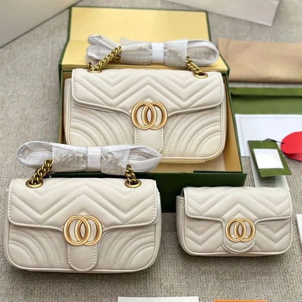 Designer bags Fashion crossbody bags Luxury gold chains Cowhide cowhide flap bags Shoulder bags Mini women's bags Various colors