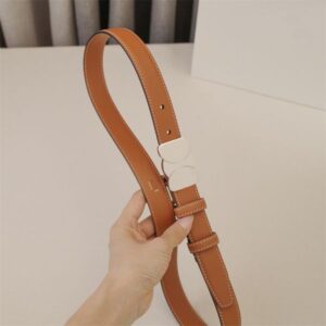 Width 2.5cm Designer Belt For Women Silver Buckle Men Belts Leather Superior Daily Fashion Ceinture Waistband