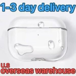 USA Stock For Apple Airpods Pro 2 Generation pro 2 airpod 4 Headphone Accessories Solid TPU Silicone Protective Earphone Wireless Charging air Shockproof Case