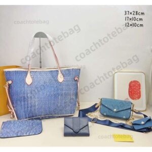 Luis Vuittonn Bags Pink Denim Luxury Designer Bag Tote Beach Bags Summer Brooklynn Bag Mcmbackpack Nano Speddy Bag Mcmbelts Vivienes West Wood Bag Mcmpurse