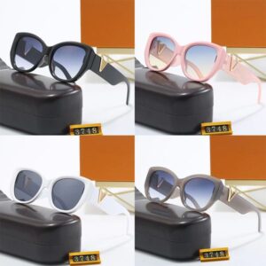 Designer Sunglass Fashion Classics Sunglasses Women Men Sun glass Print Goggle Adumbral 6 Color Option Eyeglasses With Box