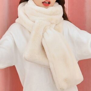 3279 Winter 2024 Premium Blue and Red Korean Pattern Thickened Scarf