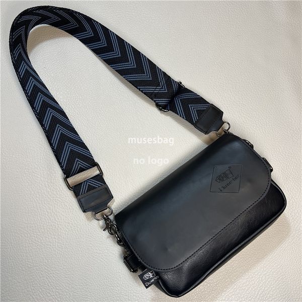 Fashion three box crossbody men's bag trend Japanese men's and women's ribbon shoulder bag casual striped backpack