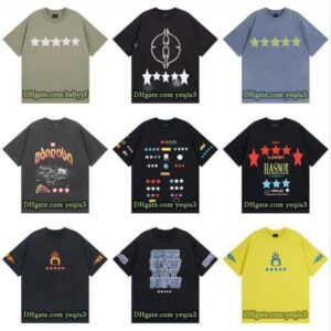 Men Designer T Shirts Plus Size Couple Tops Fashion Pattern Design Ripped Vintage T-Shirt Hip Hop Streetwear Classic Cartoon Pattern Print Embroidery Women T Shirt