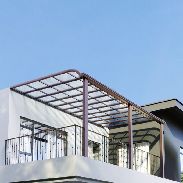 OEM Silent PC Panel Canopy for Patio & Balcony Sun Protection