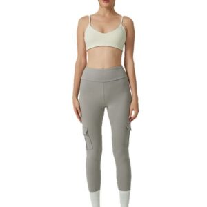 womens durable yoga leggings spacious pocket inclusion seamless waistband construction