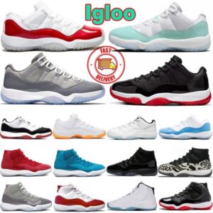 11s Basketball Shoes Igloo Men Women cherry cool grey midnight navy velvet lux olive Cap and Gown Playoffs Bred Mens Sneakers Womens Trainers Sports Outdoor Shoes
