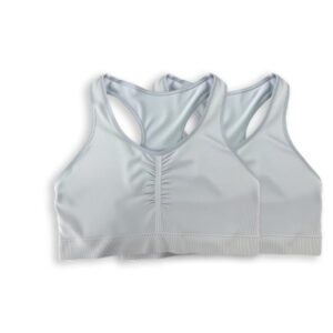 say goodbye to the shackles of steel rings light blue cross sports bra suitable for daily commuting and home use