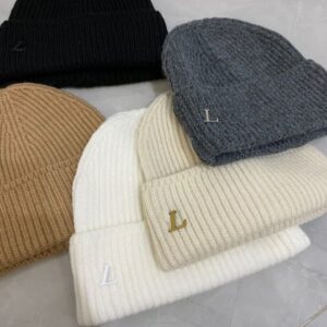 Unisex Knitted Woolen Beanie Hat Casual Warm Bucket Hat for Autumn Winter 2024 Fashion Street Trend