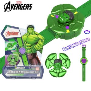 Marvel Avengers Licensed Hulk Style Fidget Spinner Role Play Set with LED Wristband 3D Glare Effects Collectible Toys Bulk Stock Kids Birthday Gifts