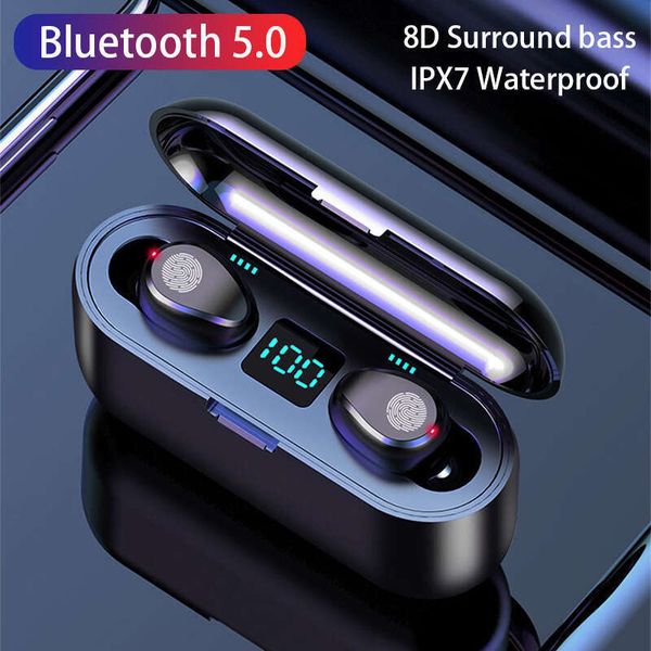 F9 High Warehouse Wireless Bluetooth Earphones Hot Selling Digital In Touch Operation Mini Dual Ear Lightweight and Easy to Carry