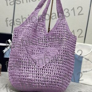 Luxury beach bag designer bag straw bag large-capacity handbag outdoor travel bag straw shopping bag tote bag shoulder bags