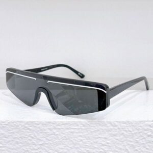 Italian designer rectangular sports Wind sunglasses B0003 Ladies Cat eye mask shape sunglasses 100% UVA/UVB protection logo engraved enameled top quality