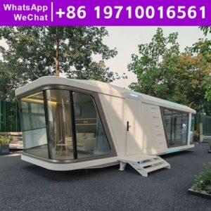 Earthquake Resistant Prefab Home House Tiny Houses for Living 2 Bedroom Fast Build Prefabricated Garden House Capsule Outdoor