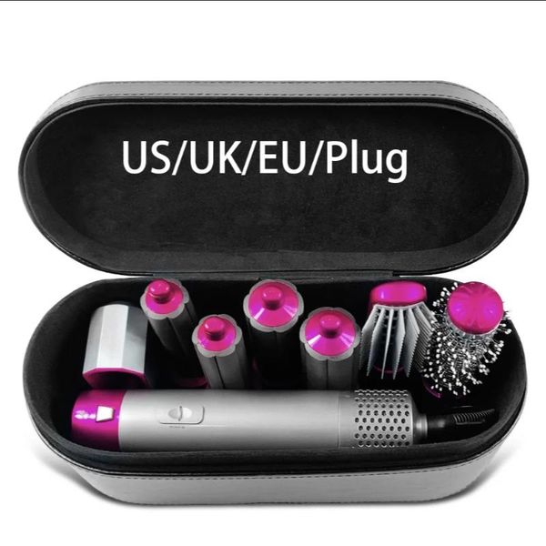 Curling Irons 7 In 1 Hair Dryer Rotating dryer Curler Comb Brush Dryers For Styling Tool Multi-functional hair dryer