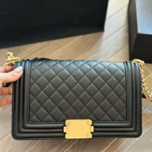 Real Designer CC Real 1:1 Quality leather Shoulder bag Women luxurys Handbags Messenger Chain Bag Clutch Flap crossbody lady clutch Gilded Hardware 25m