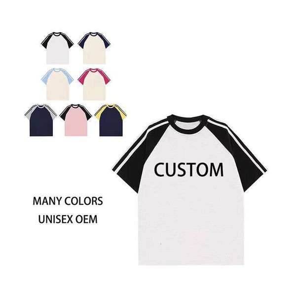 Printed Bold Text Slogan Crew Neck Embroidered Cotton Bulk Order 7 Colors Fast Delivery Low MOQ Washed Loose T-Shirt