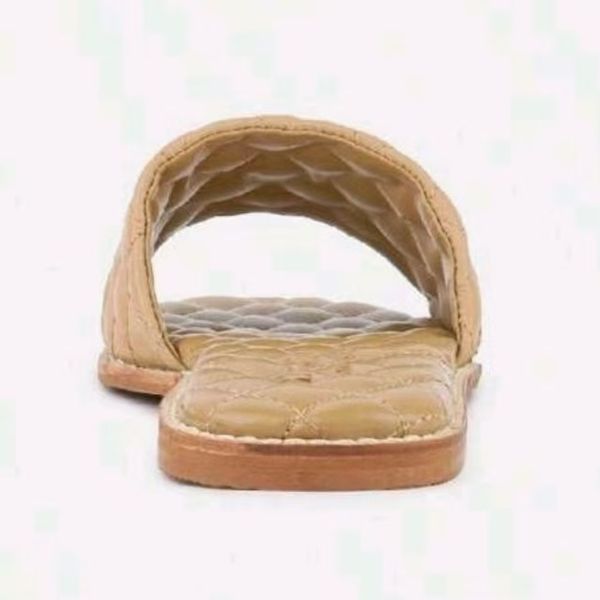 Sliders Embroidered Leather Mid Heel Women Slippers Designer Slide Sandals Mules C Black White Flip Fop Slipper Beach Pool Summer Flat Sandal Low Heel Holiday Shoes