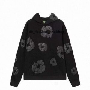 Denim short Hoodie Mens Pullover Designer Kapok Style jacket jeans Sweatshirt Cotton Wreath Hoodie Streetwear Tracksuit Tech Fleece Womens Sportswear 7 673