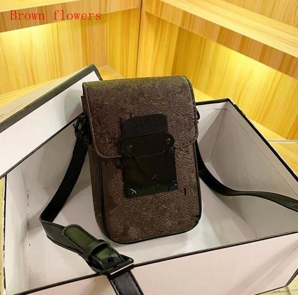 2024 fashion ladies mini chain shoulder size 12cm*6cm*19cm designer brand messenger classic high quality mobile Man's phone bag wallet