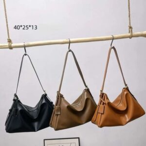 Female Armpit Cowhide Handbag, Shoulder Bag, High-Quality