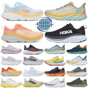 Bondi One 8 2023 Running Shoes Womens Platform Clifton 9 Men Blakc White Harbor Mens Women Trainers Runnners 36-45