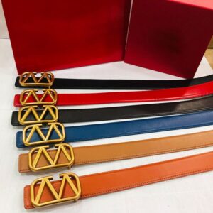 Woman Belt Designer Cowskin Leather Belts Gold Buckle Width 4CM Man Casual 6 Color Unisex