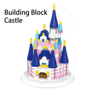 Dream castle building block girl princess difficult educational toys children birthday holiday gift 658 particles