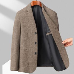H198 Wool casual men's suit jacket for business commuting
