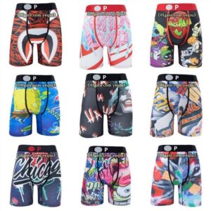 Mens Swimwear Boxer Trunks Wholesale Quick Dry Breathable Cartoon Print Comfortable Elastic Fabric Summer Sporty Underwear Style Beach Shorts