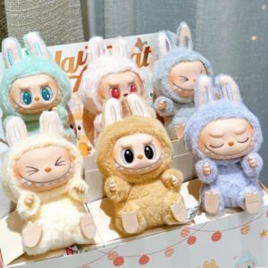 Pop 1.0 2.0 3.0 Mart keychain MONSTERS Big Into Energy Series Plush Toy Labubu Action Figure Blind Box Surprise Gift for Kids