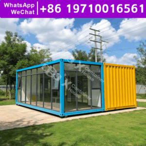 Prefab Modular Cabin Steel Mobile Flat Pack Home Tiny Home Fireproof Energy Saving Shelter Deployment