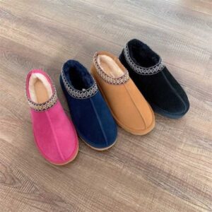 Men women Wgg Tasman snow boot Winter plush warm Australian casual shoes National style Australia ankle boots black pink chestnut flat mules loafers booties