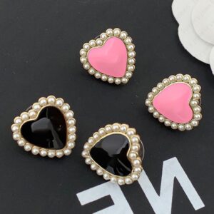 Heart Shape Pearl Earrings Freshwater Cultured Pearl Sterling Silver 925 Gold Plated Post Designer Inspired Romantic Gift for Women FREE Shipping