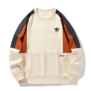 Autumn Clover Sportswear Long Sleeve T-Shirt Men Color Block Loose Sweatshirt